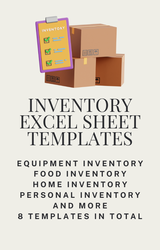 Inventory Excel Sheet Templates - Download Delight