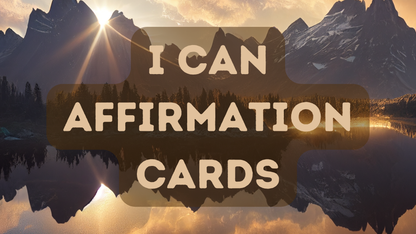 50 I Can Positive Affirmation Cards, Digital Printable Cards