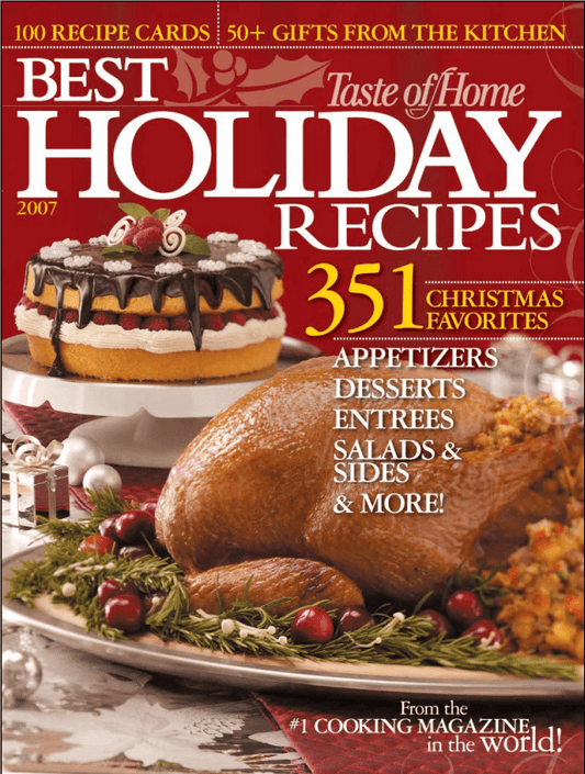 Taste of Home Best Holiday Recipes 2007 PDF Ebook | 351 Christmas Favorites - Download Delight