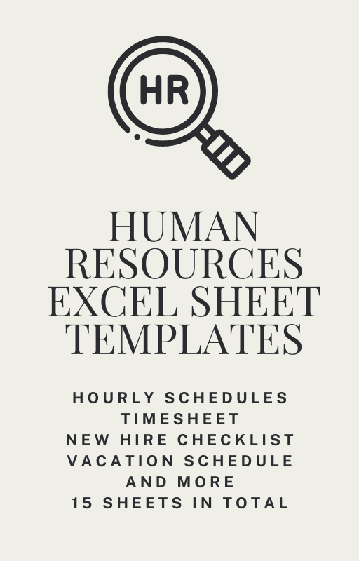 Human Resources Excel Sheet Templates - Download Delight