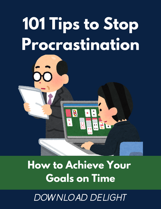 Libro electrónico 101 consejos para evitar la procrastinación Alcance sus metas a tiempo